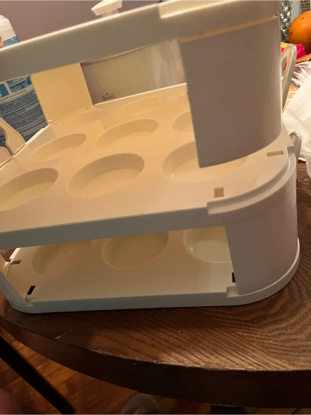 White Cupcake Carrier with Removable Trays - Holds 27